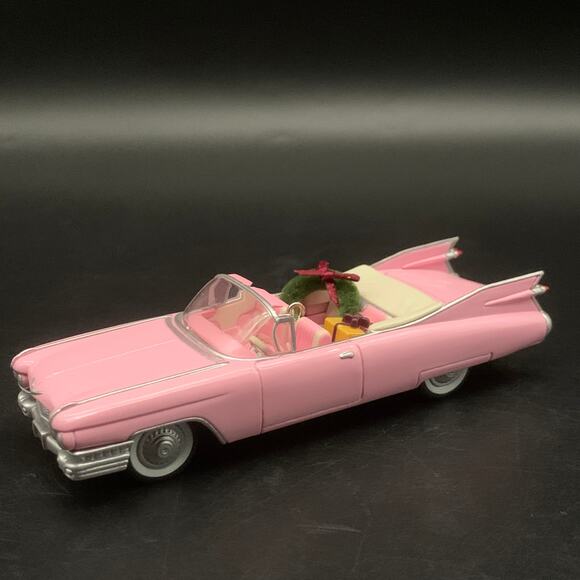 Hallmark Other - Vintage 1959 Cadillac De Ville Convertible Pink Car 1996 Hallmark Ornament